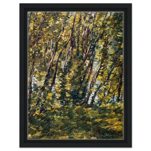 Childe Hassam  Nude in Sunlilt Wood Framed Canvas