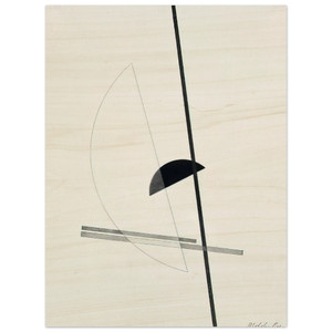 Laszlo MoholyNagy  Construction Wood Print