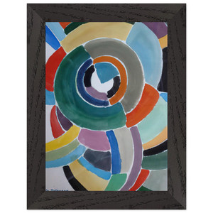 Sonia Delaunay  ORFIZME Premium Wooden Framed Art Print / Poster