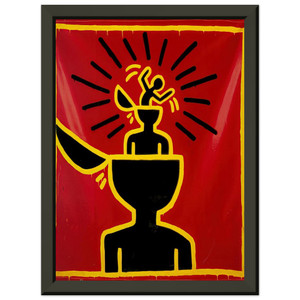 Keith Haring  UNTITLED 1982 N6 Premium Metal Framed Art Print / Poster