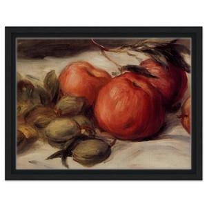 PierreAuguste Renoir  Still Life with Apples and Almonds Framed Canvas