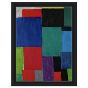 Sonia Delaunay  COLOR RHYTHM 1967 Framed Canvas