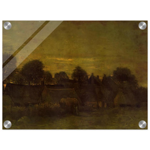 Vincent van Gogh  Village at sunset Acrylic Print