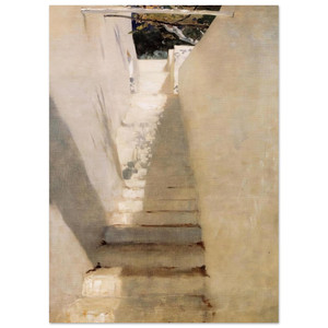 John Singer Sargent  Staircase in Capri Fine Art Poster / Art Print