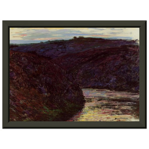 claude monet  Valley of the Creuse Premium Metal Framed Art Print / Poster