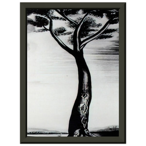 Salvador Dali  The Tree N3 Premium Metal Framed Art Print / Poster