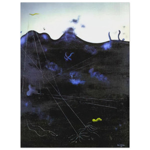 Yves Tanguy  Blue Bed Aluminum Print