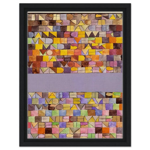 Paul Klee  ONCE EMERGED FROM THE GRAY OF NIGHT 1918 Framed Canvas