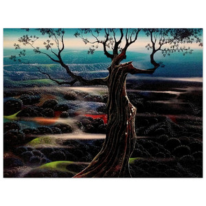 Eyvind Earle  Wild Valley Wood Print