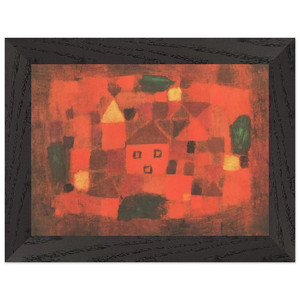 Paul Klee  LANDSCAPE WITH SUNSET 1923 Premium Wooden Framed Art Print / Poster