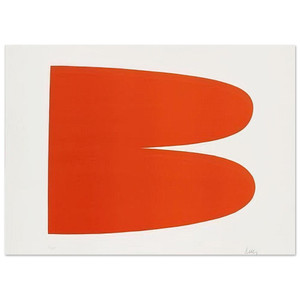 Ellsworth Kelly RedOrange from the Suite of 27 Color Lithographs Art Print