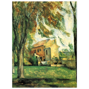 Paul Cezanne  The pond of the Jas de Bouffan Aluminum Print