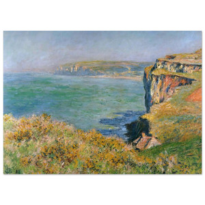 claude monet  Cliff at Grainval Fine Art Poster / Art Print