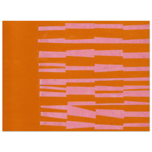 Ellsworth Kelly  Pink and Orange from the series Line Form Color Aluminum Print