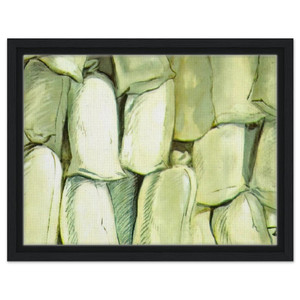 Salvador Dali  SET DESIGN FOR THE BALLET LOS SACOS DEL MOLINERO 3 Framed Canvas