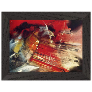 Paul Jenkins  Dakota Ridge  1958 Premium Wooden Framed Art Print / Poster