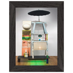 Robert Rauschenberg  THE TOWER 1957 Premium Wooden Framed Art Print / Poster