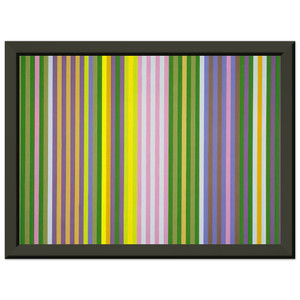 Gene Davis  Zebra  1969 Premium Metal Framed Art Print / Poster