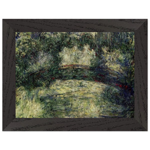 claude monet  The Japanese Bridge 10 Premium Wooden Framed Art Print / Poster