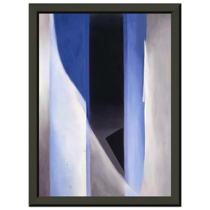 Georgia OKeeffe  Blue 2 Premium Metal Framed Art Print / Poster