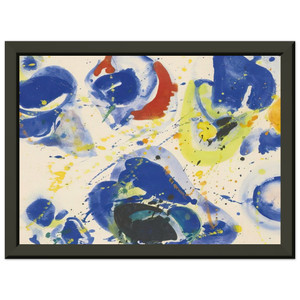 Sam Francis Blue Red Yellow Orange Metal Framed Art Print