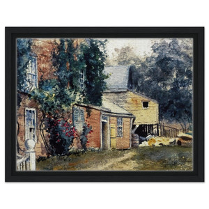 Childe Hassam  Old House Nantucket Framed Canvas