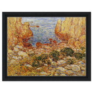 Childe Hassam  The Gorge  Appledore Isles of Shoals Framed Canvas