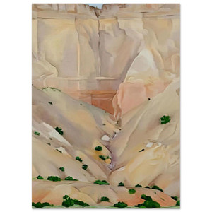 Georgia OKeeffe  Cliffs Beyond Abiquiu Dry Waterfall Fine Art Poster / Art Print