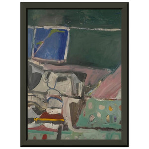Richard Diebenkorn  Berkeley 58 Premium Metal Framed Art Print / Poster