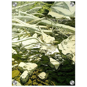 Neil Welliver  High Water Mark  1984 Acrylic Print