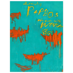 Cy Twombly  Leaving Paphos Ringed With Waves III Aluminum Print