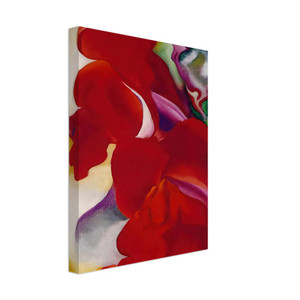Georgia OKeeffe  Red Snapdragons Canvas