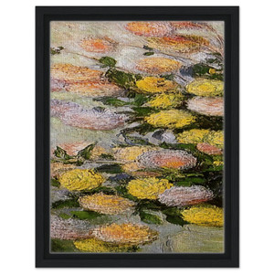 claude monet  Vase of Dahlias Framed Canvas
