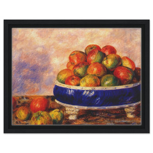 PierreAuguste Renoir  Apples in a dish Framed Canvas