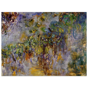 claude monet  Wisteria right half Wood Print