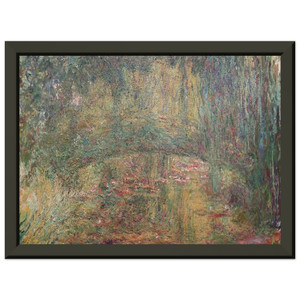 claude monet  The Japanese Bridge Premium Metal Framed Art Print / Poster
