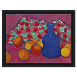 Alexej von Jawlensky  BLAUE VASE MIT ORANGEN 1908 Framed Canvas