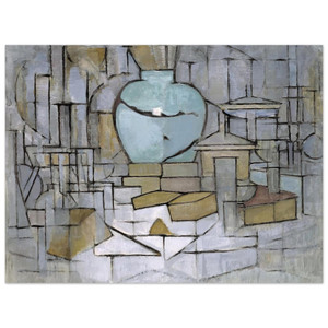 Piet Mondrian  Still Life with Gingerpot 2 Aluminum Print
