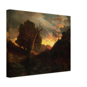 Thomas Moran  The Evening Hunter Canvas