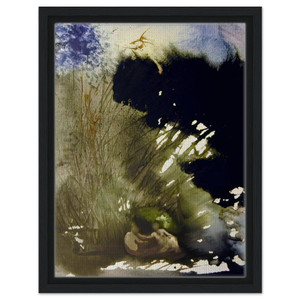 Salvador Dali  VIR ET MULIER IN PARADISO VOLUPTATIS 1967 Framed Canvas