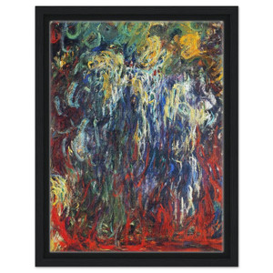 claude monet  Weeping Willow Giverny Framed Canvas