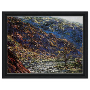 claude monet  The Old Tree Gorge of the Petite Creuse Framed Canvas