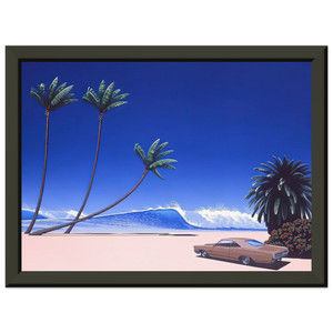 Hiroshi Nagai  Impender Beach N1 Premium Metal Framed Art Print / Poster