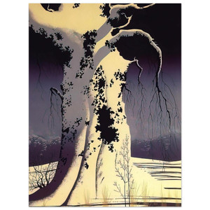 Eyvind Earle  Black Oak Aluminum Print