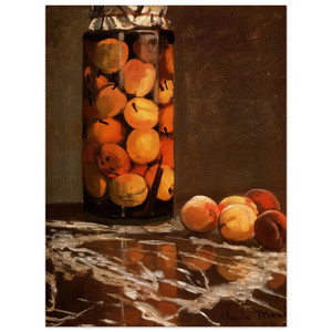 claude monet  Jar Of Peaches Wood Print