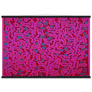 Keith Haring  UNTITLED 1984 N1 Museum-Quality Matte Paper Poster with Hanger