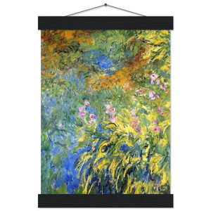 claude monet  Irises 3 Museum-Quality Matte Paper Poster with Hanger