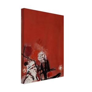 Chu teh Chun  COMPOSITION ROUGE Canvas