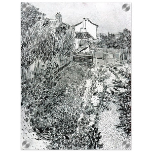 Vincent van Gogh  The Garden with Flowers Acrylic Print