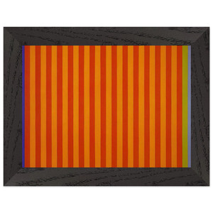 Gene Davis  EdgesSolar Beat  1962 Premium Wooden Framed Art Print / Poster